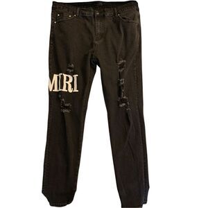 AMIRI distressed jeans black men's size 40